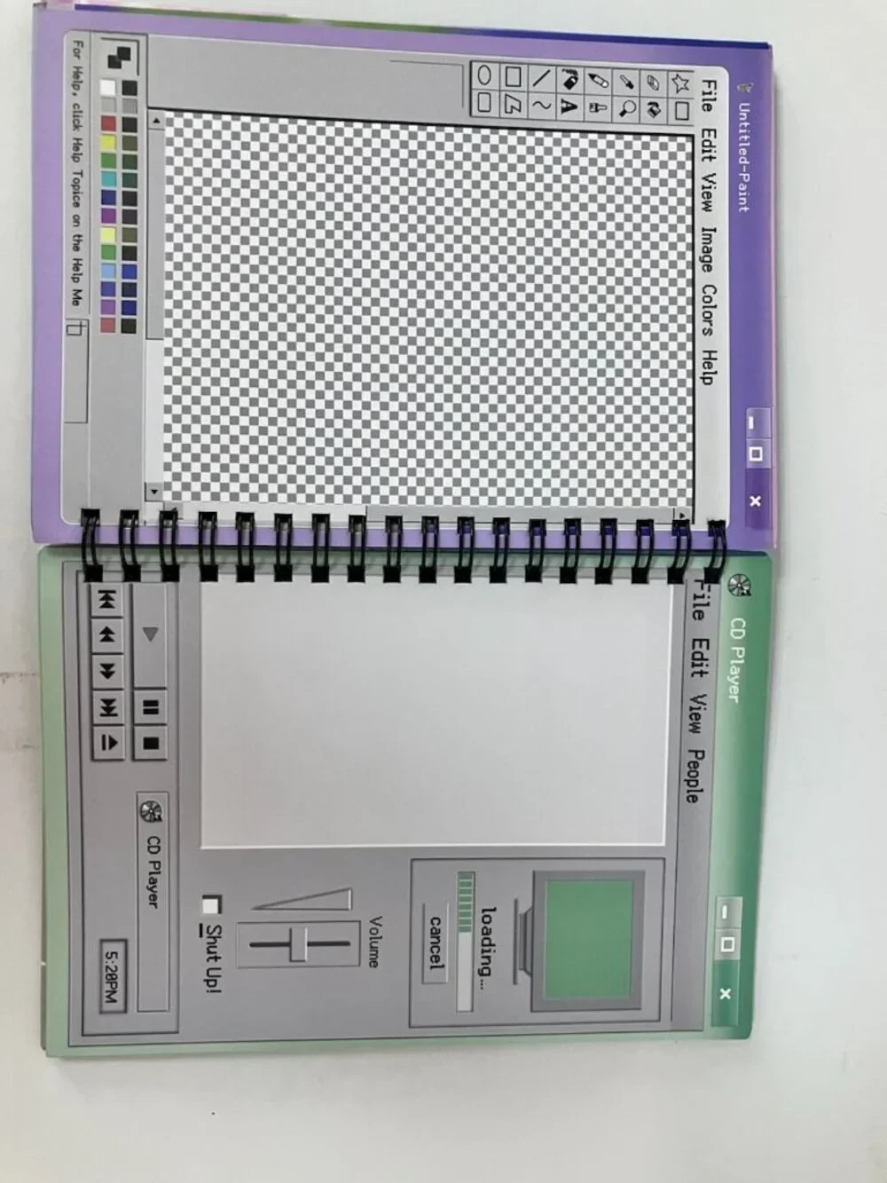 Vintage Spiral Notebook Daily Planner Scrapbook Journal